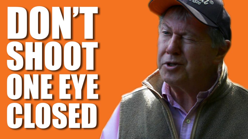 Don’t shoot one eye closed, says top shot