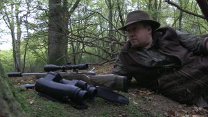Roy waits for the fox